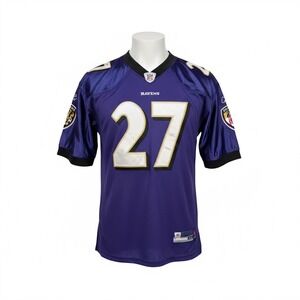 Men's Baltimore Ravens Ray Rice 27 Reebok NFL Football Jersey Size 48 Purple Vtg